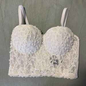 windsor beaded cropped top